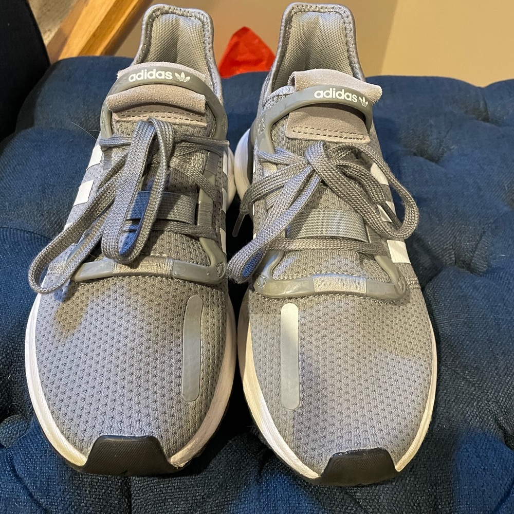 Adidas Boys Grey and White